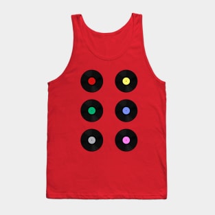 Colorful Vinyl Records Tank Top